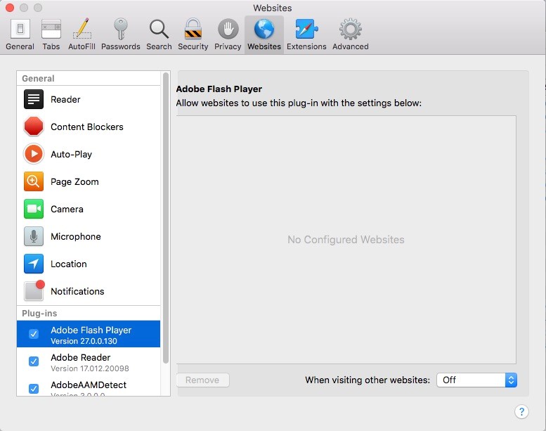 Flash player update for mac